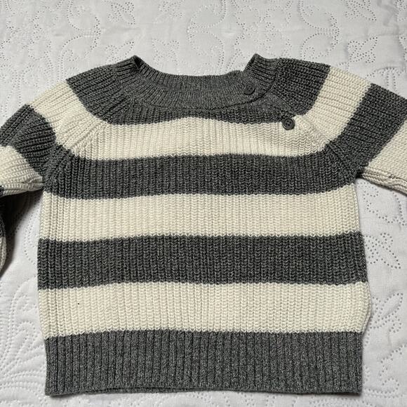 Gap Knit Pullover Striped Sweater Size 12-18m - Picture 3 of 6